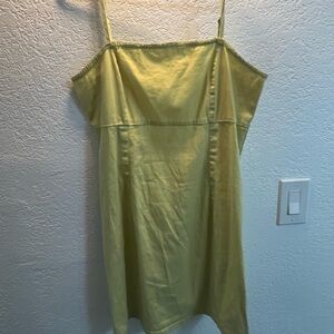 Yellow Spaghetti Strap Dress